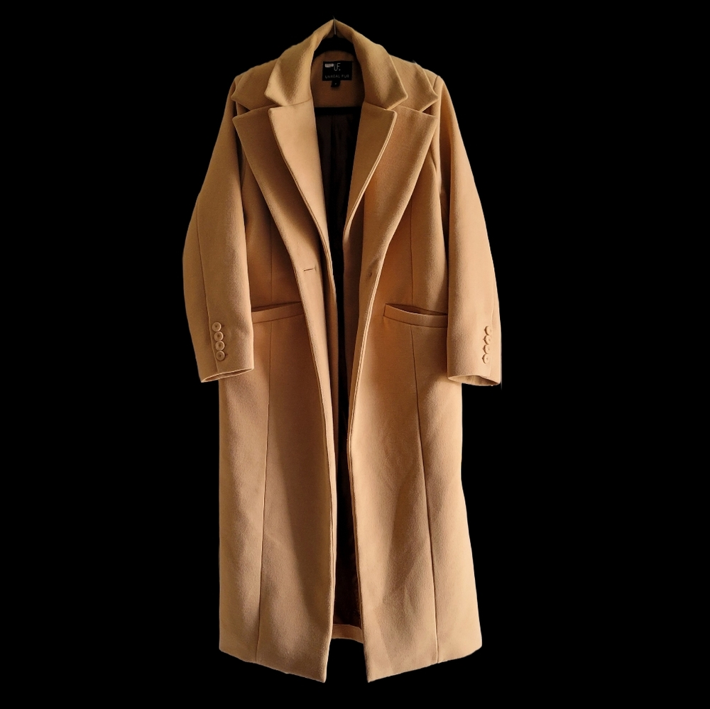 UNREAL FUR MedWoolTrenchMAKE ME AN OFFER